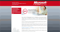 Desktop Screenshot of itacademy.wsti.pl