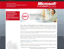 Tablet Screenshot of itacademy.wsti.pl